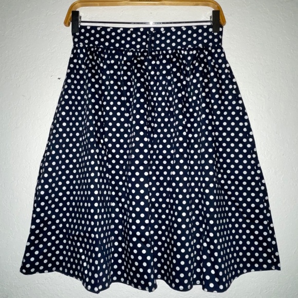 MODCLOTH POLKA DOT RETRO INSPIRED A-LINE SKIRT SZ S - Picture 3 of 5